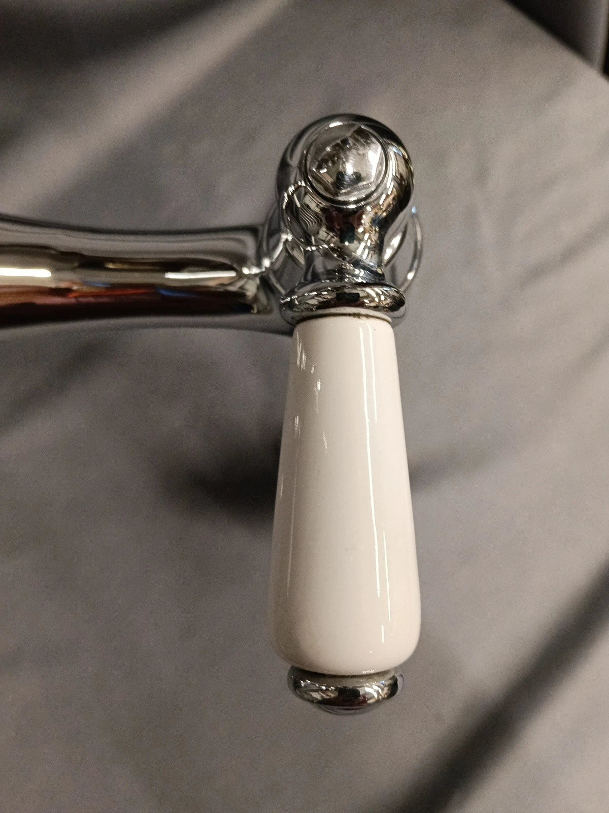 Chrome Bridge Mixer Taps, Excellent Ideal 4 Belfast Kitchen Sink, New Old Stock