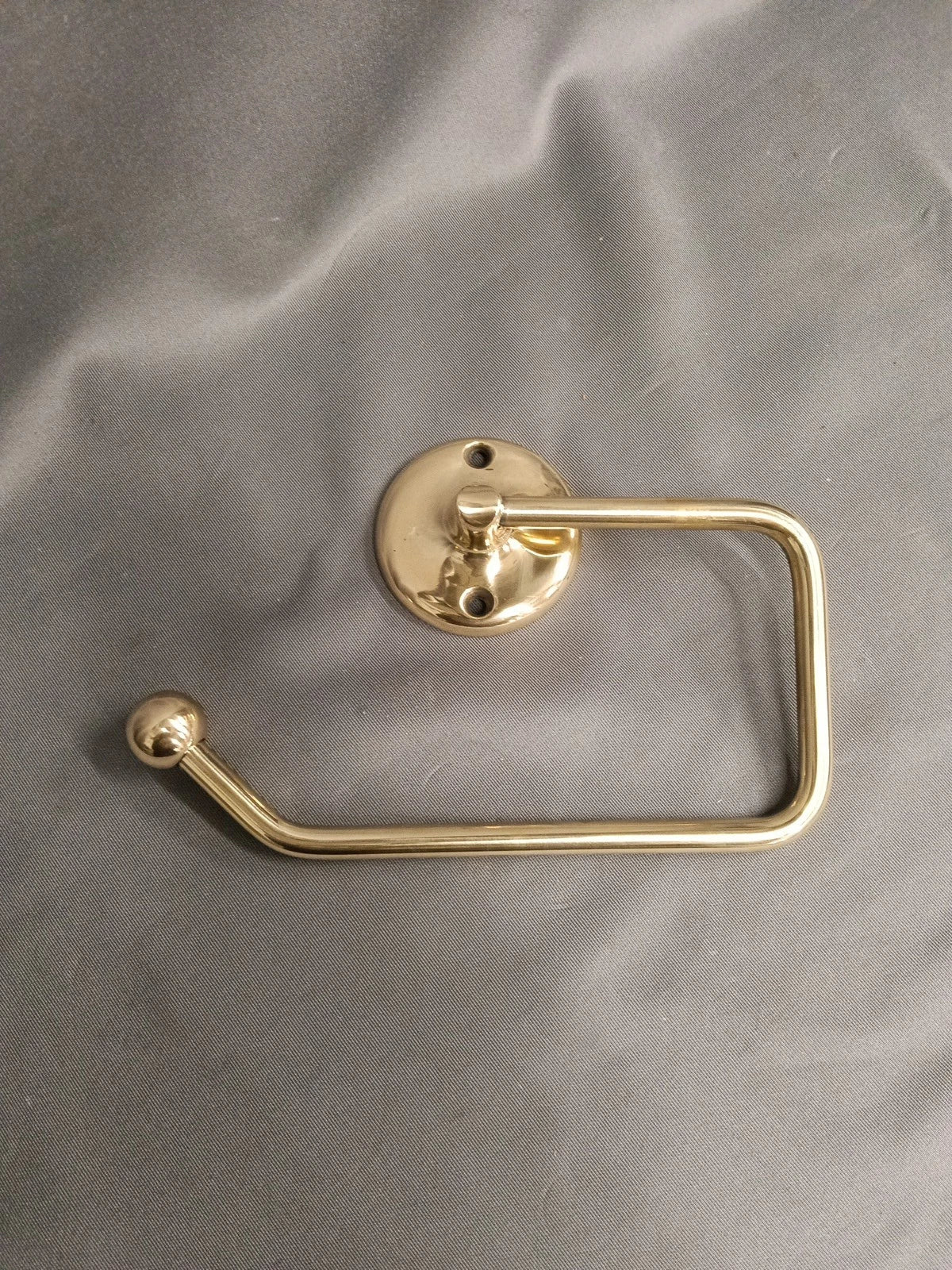Samuel Heath Curzon Brass Toilet Roll Holder