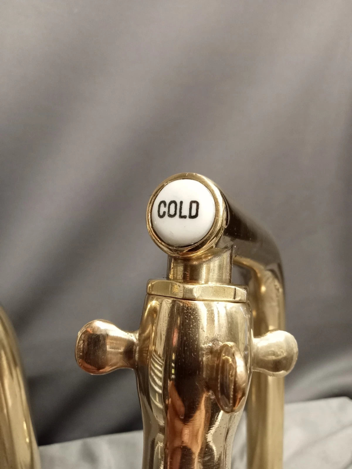 Brass Supa Taps, Bare Brass Retro Kitchen Taps Reclaimed & Refurbished