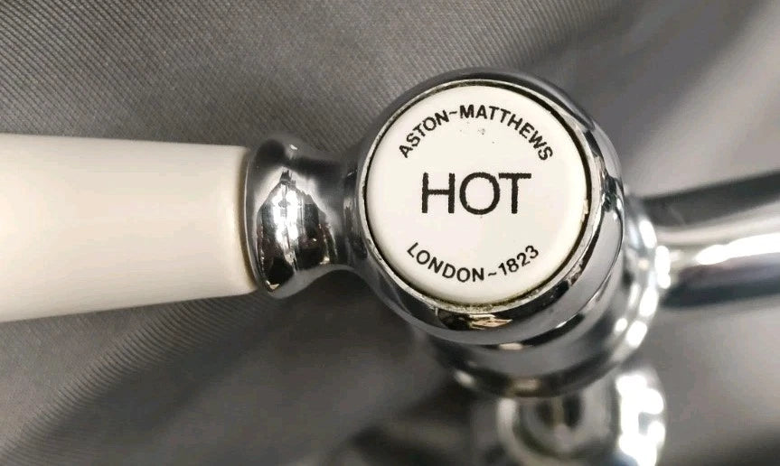 Aston Matthews Chrome Kitchen Tap, Ideal Belfast Sink Immaculate Reconditioned