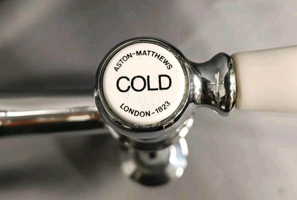 Aston Matthews Chrome Kitchen Tap, Ideal Belfast Sink Immaculate Reconditioned
