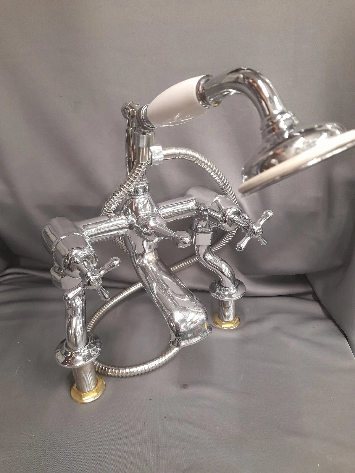Chrome Bath Shower Mixer Taps, Bathroom Taps, Reclaimed Fully Refurbed