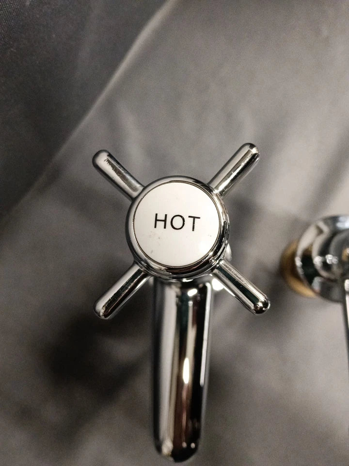 Chrome Bathroom Basin Taps, Reclaimed & Fully Refurbished Basin Taps