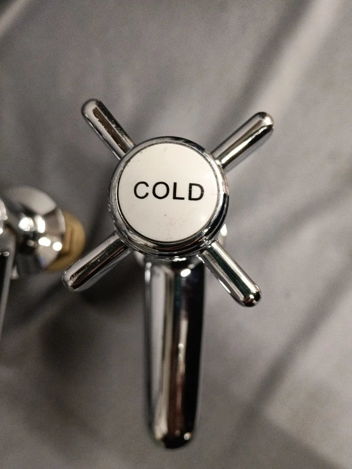 Chrome Bathroom Basin Taps, Reclaimed & Fully Refurbished Basin Taps